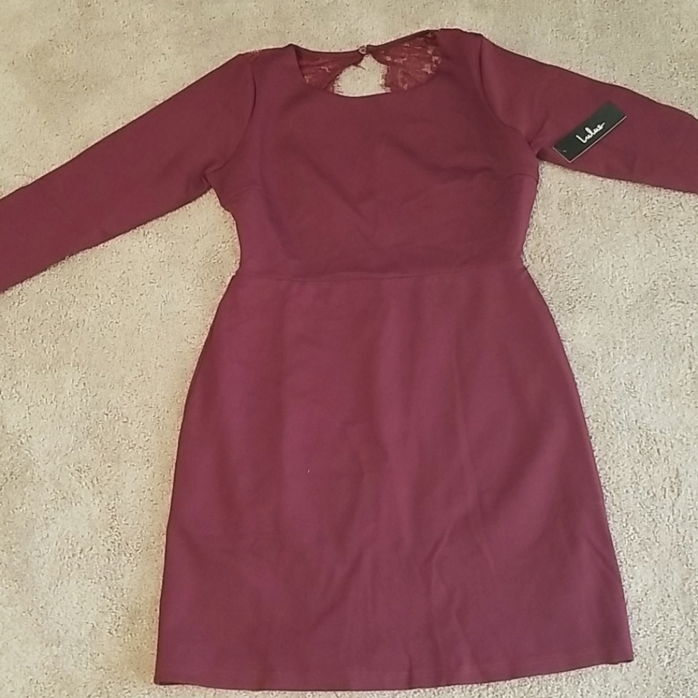 Burgundy Lulu's dress